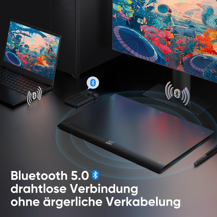 XPPen Deco Pro XLW Gen 2 Grafiktablett, Digitales Zeichentablett Bluetooth 5.0 ohne Display, 16K(163