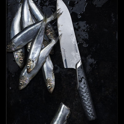 Cuchillo Santoku, Titanium