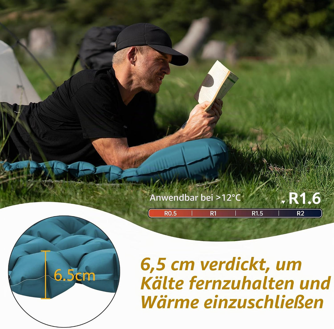Naturehike Ultraleichte Aufblasbare isomatte - Isomatte Leicht Einzelne Schlafmatten Luftkissen Outd
