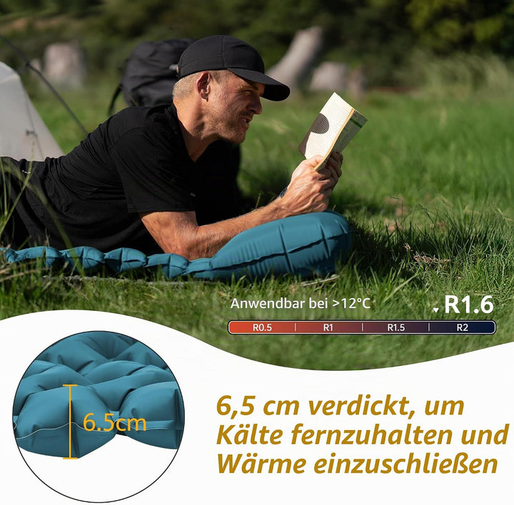 Naturehike Ultraleichte Aufblasbare isomatte - Isomatte Leicht Einzelne Schlafmatten Luftkissen Outd