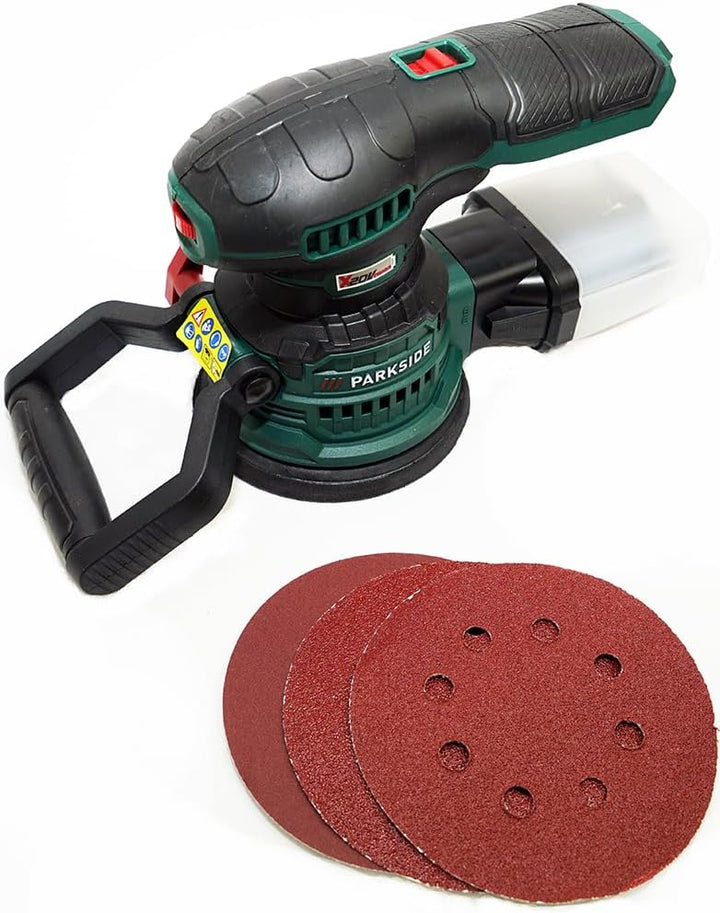 HEADNMORE® Bundle mit dem PARKSIDE® 20V Akku Exzenterschleifer PAEXS 20-Li B2 und dem HEADNMORE® Fla