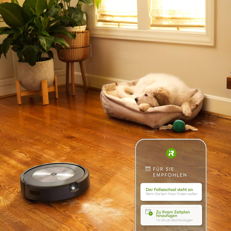 iRobot® Roomba® j7+ WLAN-fähiger Saugroboter mit automatischer Absaugstation, Kartierung und Zwei Gu