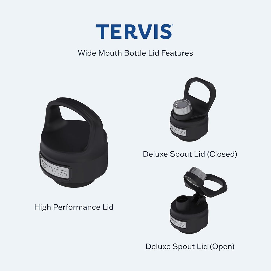 Tervis Pulverbeschichteter Edelstahl-Reisebecher, dreiwandig, isoliert, hält Getränke kalt, 900 ml,