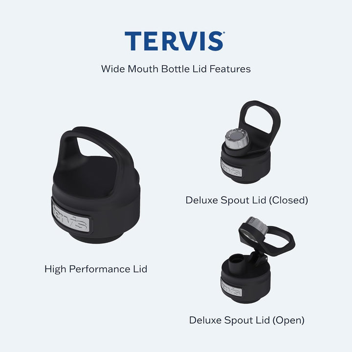 Tervis Pulverbeschichteter Edelstahl-Reisebecher, dreiwandig, isoliert, hält Getränke kalt, 900 ml,
