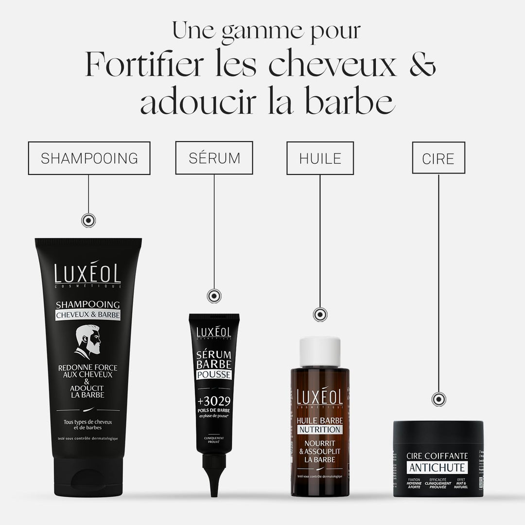 LUXÉOL - Serum für Bartwachstum – Dichte & Dicke – hilft beim Bartwachstum & Verbesserung der Haare