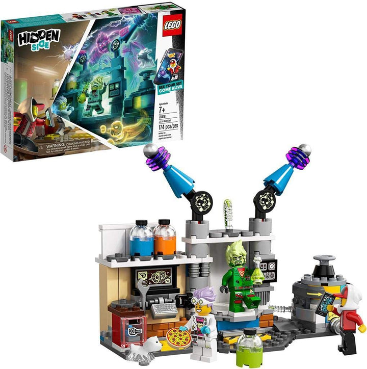 LEGO Hidden Side 70418 J.B.’s Geisterlabor, Spielzeug für Kinder mit Augmented Reality Funktionen