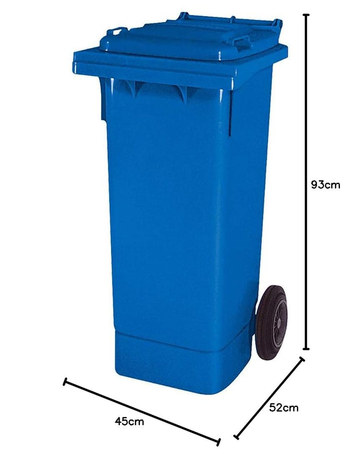 BRB 80 Liter Mülltonne mit Halter für Müllsäcke, inkl. 250 Müllsäcke (blau), blau