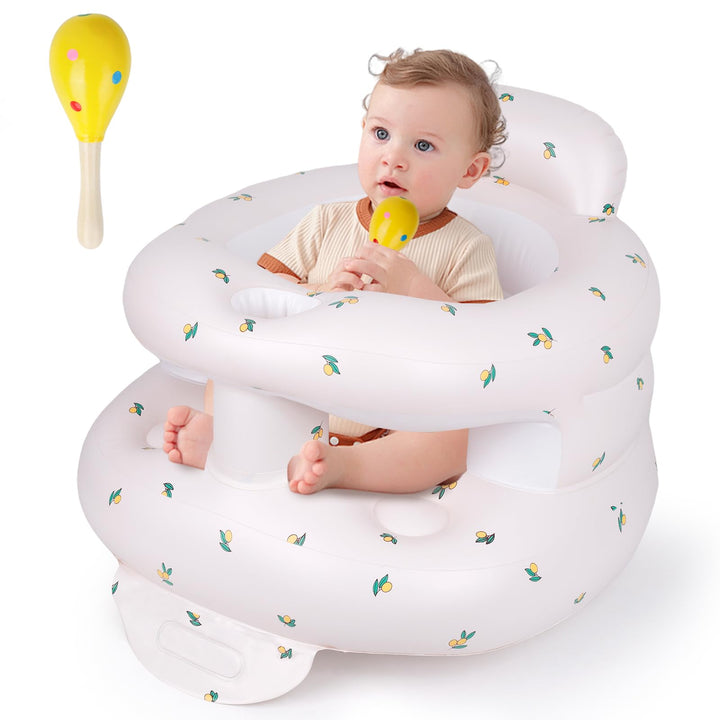 Tragbarer Aufblasbarer Babysitz Baby Sitzhilfe Sessel Leicht für 3 Monate bis 36 Monate Werkzeuglose