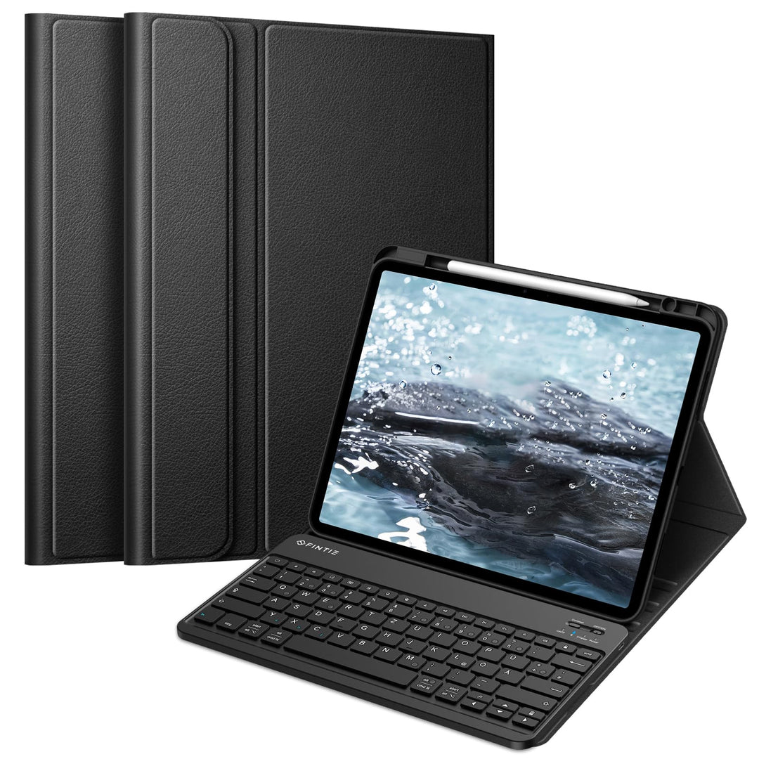 FINTIE Hülle mit Tastatur für iPad Air 13 Zoll M4/M3/M2 (2026/2025/2024), Soft TPU Rückseite Gehäuse