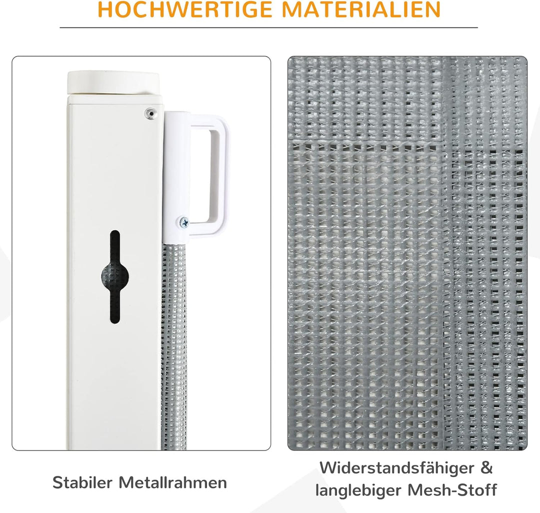 PawHut Hunde Türschutzgitter Treppenschutzgitter Treppenschutz Sicherheitstrennwand Trennwand Türsch