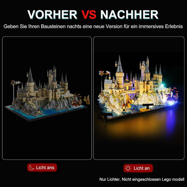 cooldac Led Licht Kit für Lego 76419 Harry Potter Schloss Hogwarts Set(Nur Beleuchtung, Kein Lego),