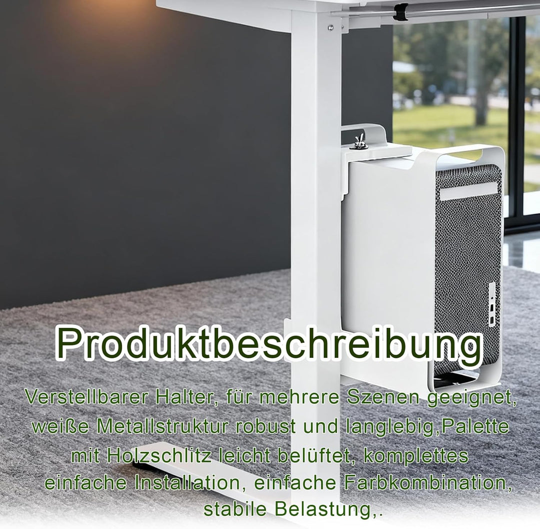 PC Halterung Unter Schreibtisch, Heavy Duty PC Halterung, Computergehäuse-Halterung bis zu 35 kg Tra