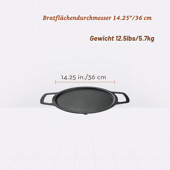 Solo Stove Gusseisen-Plancha für Feuerschale Ranger | Grillplatte für Feuerstelle, Umbau von Feuerst