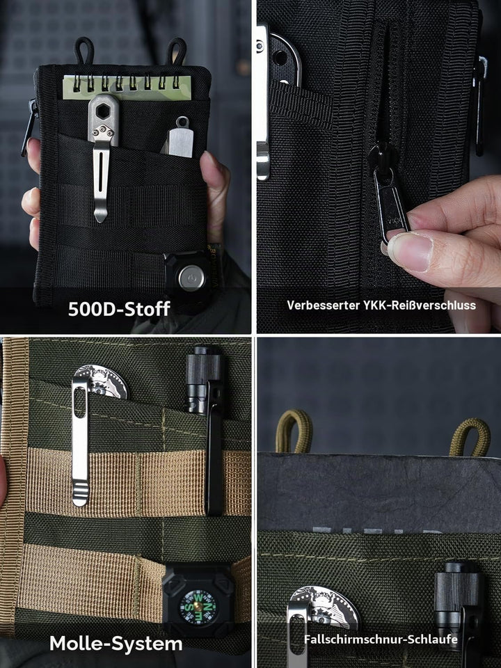 VIPERADE VE18N EDC Tasche Werkzeug Organizer, Multifunktionale Kleine Werkzeugtasche Mit 6 Taschen f