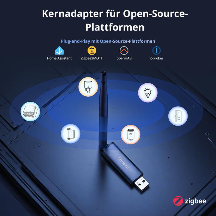 SONOFF Zigbee 3.0 USB Dongle Plus MG24, Zigbee Gateway mit EFR32MG24, Thread &amp; Zigbee USB-Stick, Zig
