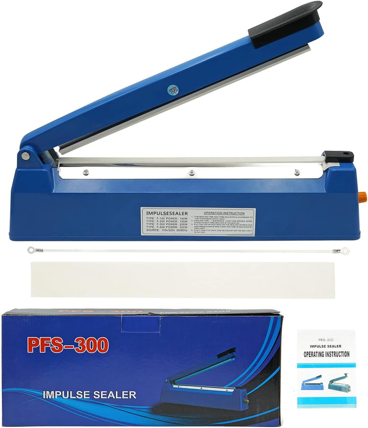 MOGOULUA 300 mm Heisssiegelgerät Folienschweissgerät 3mm Dichtungsbreite Balkenschweissgerät Versieg