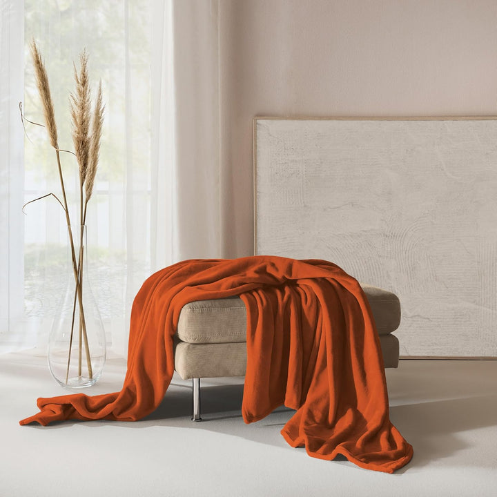 Erwin Müller Teddy-Fleece-Wohndecke Salerno, Fleece-Decke, Kuscheldecke Kupfer Grösse 150x200 cm - f
