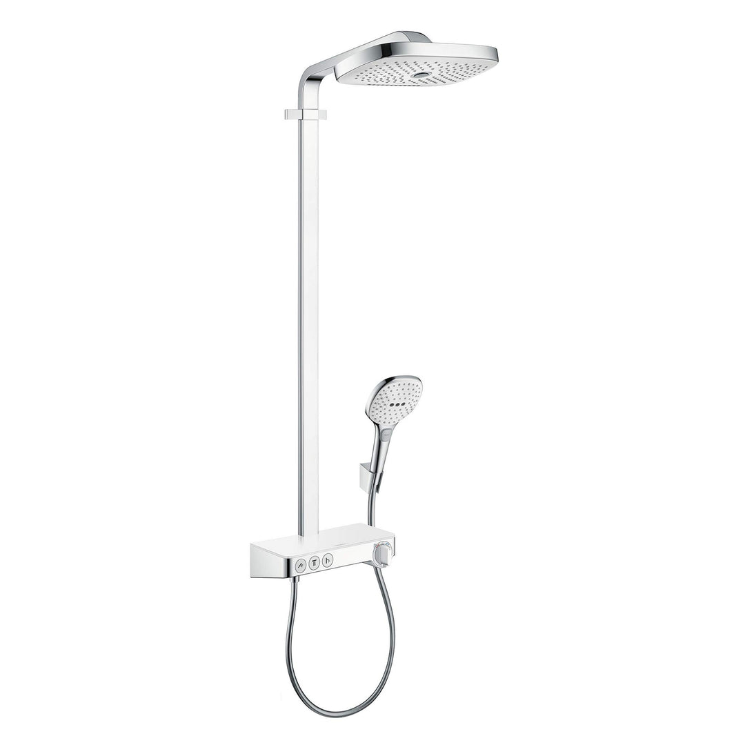 hansgrohe Duschsystem Raindance Select E 300 (Regendusche mit 4 Strahlarten, Duschkopf, Duschstange