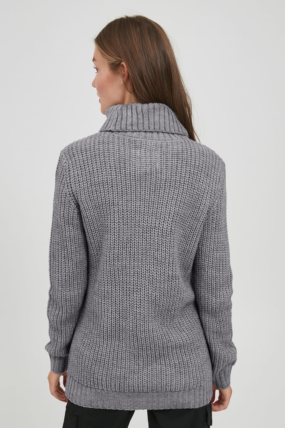 OXMO OXNanna Strickpullover Damen Grobstrickpullover Pullover mit Rollkragen Regular Fit M Medium Gr