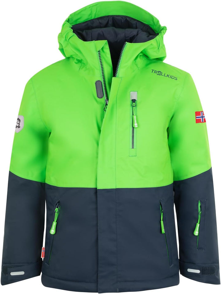 Trollkids Hallingdal Mädchen Skijacke 92 Hellgrün/Marineblau, 92 Hellgrün/Marineblau