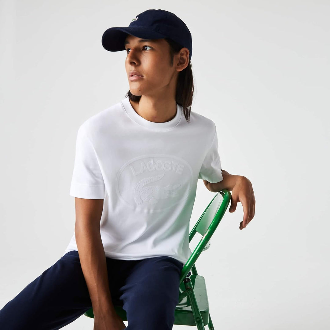 Lacoste Herren T-Shirt XXL Weiss, XXL Wei&#xDF;