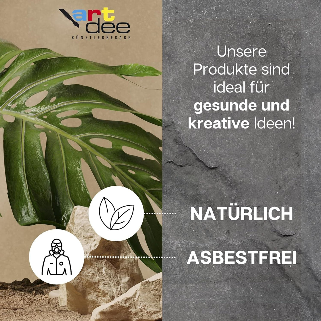 artdee® Speckstein Set mit 2 Feilen und Raspeln – Specksteine (1 kg) und Werkzeug zum Schnitzen und