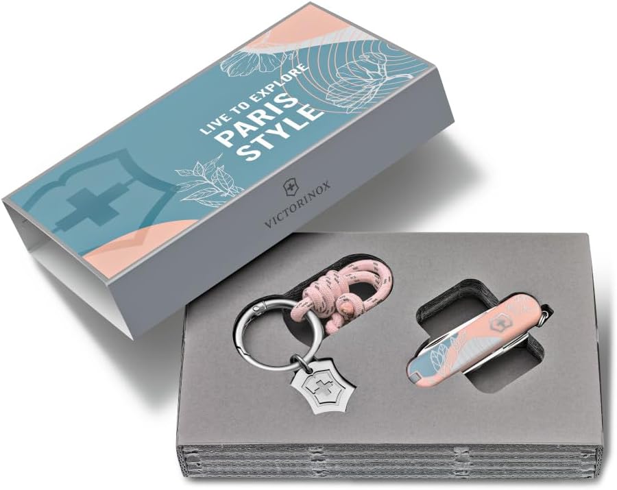 VICTORINOX Taschenmesser Classic SD, 7 Funktionen, Swiss Made, Multitool für Frauen, Schlüsselanhäng