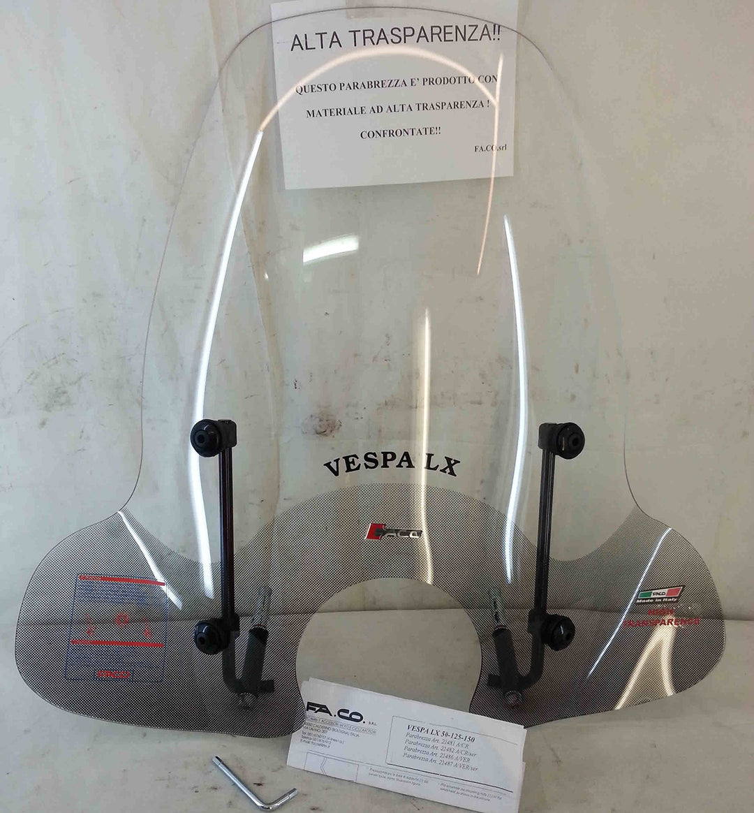 Windschutzscheibe für Piaggio Vespa LX 50-125-150, Artikelnummer 22487 p