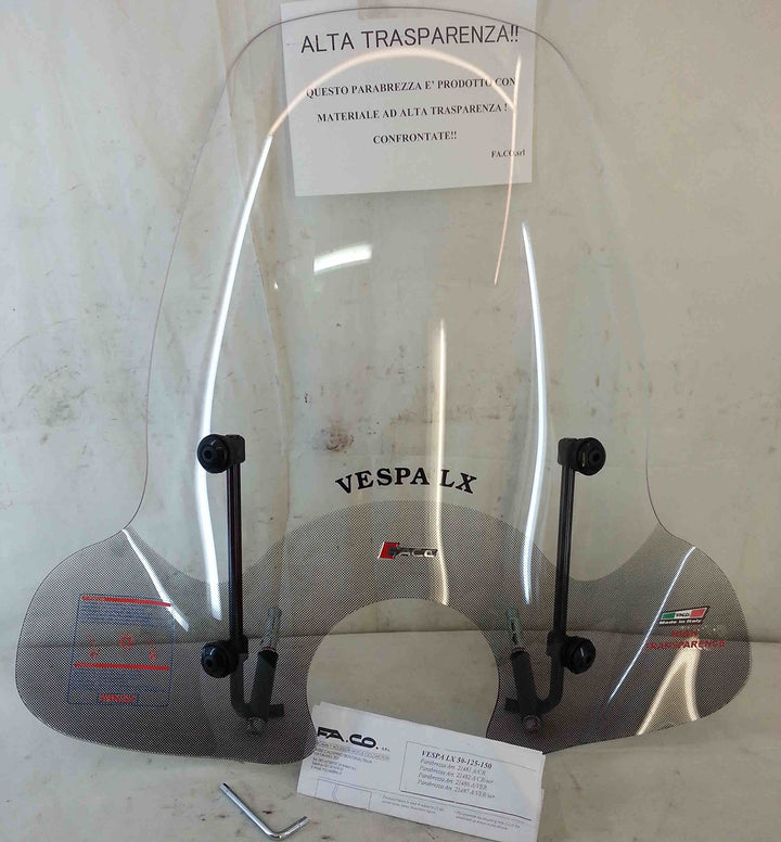 Windschutzscheibe für Piaggio Vespa LX 50-125-150, Artikelnummer 22487 p