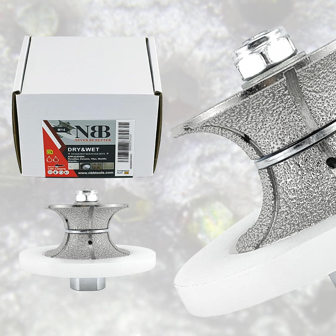 NBB Diamant-Profilscheibe Diamantfräser Fräsbohrer Trenn Reibahle Profilierungs-Bit für Porzellan Fl