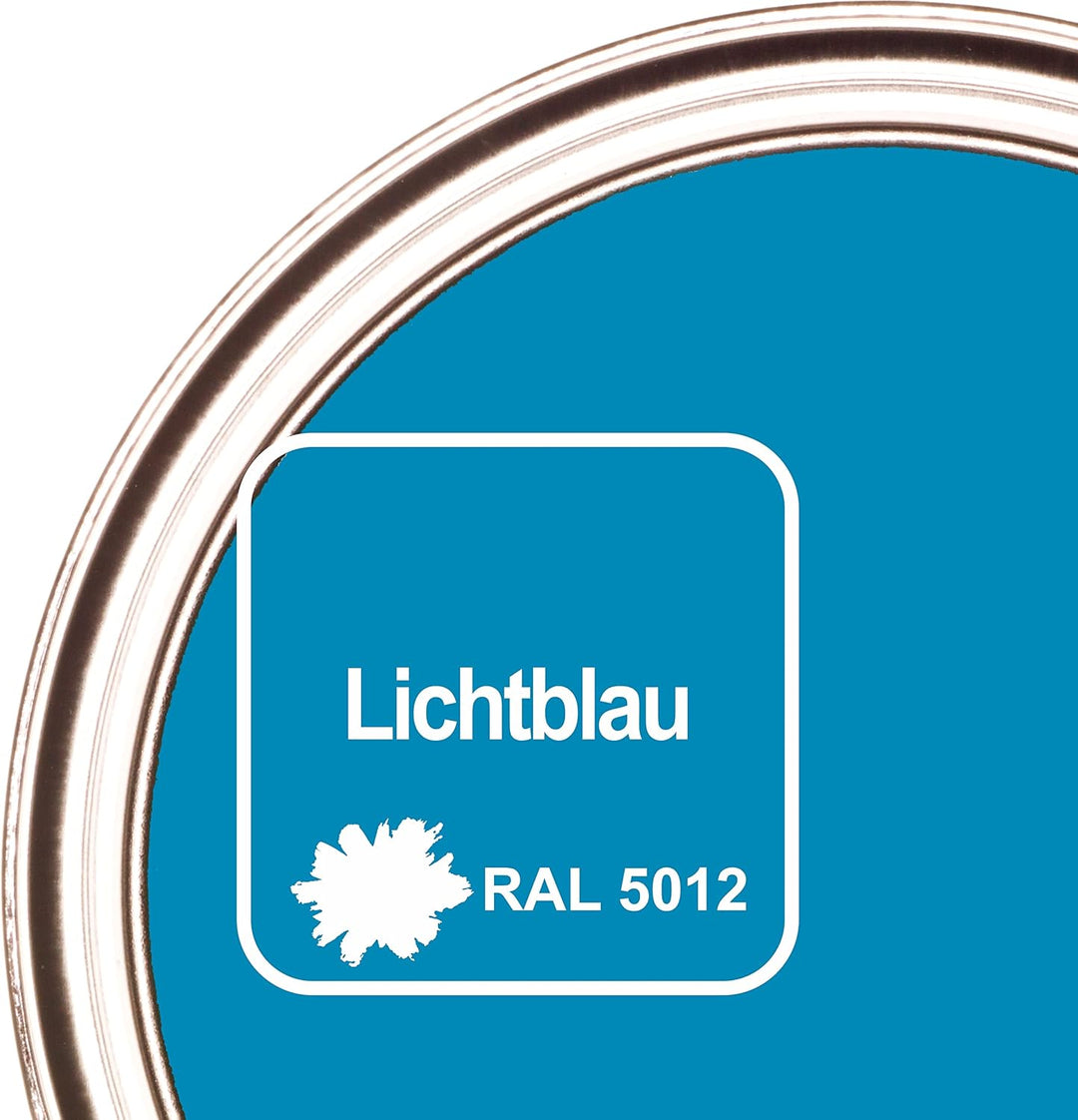 CAIRCON Metalllack Metallfarbe Decklack für Metall Stahl Eisen - Lichtblau 2,5L Lichtblau 2.5 l (1er