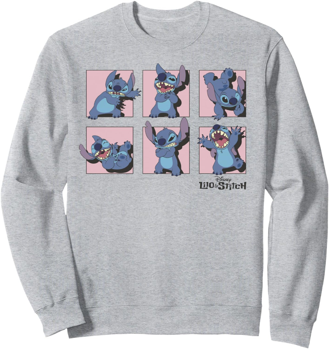 Disney Lilo & Stitch Emotions Of Stitch Box Up Sweatshirt