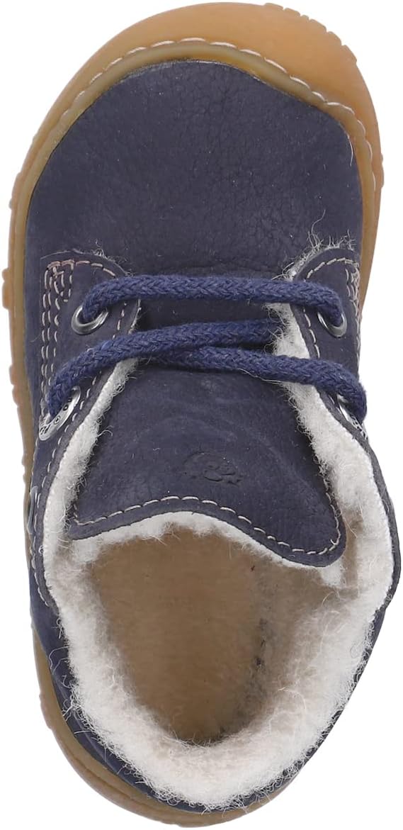 RICOSTA Mädchen und Jungen Lauflernschuhe Colin, WMS:Weit,Barfuss-Schuh 20 EU Weit Blau 170, 20 EU W