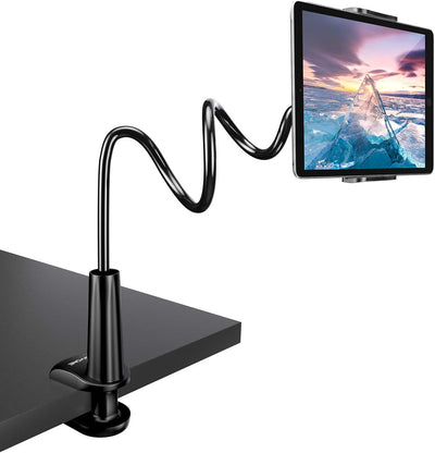 TRYONE Schwanenhals Tablet Halterung, Tablet Halter – Flexibler Verstellbarer Arm im Bett für Ipad/H