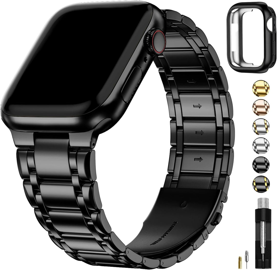 Fullmosa Kompatibel mit Apple Watch Armband 45mm 44mm 42mm Series 9 8 7 6 Series SE 5 4 3 2 1, Edels