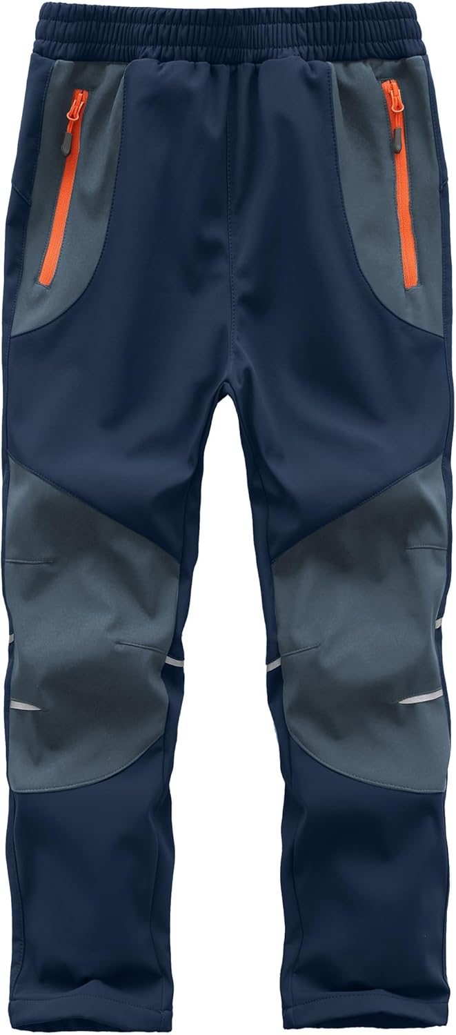 Zzkouine Kinder Softshellhose Schneehose Thermohose Hosen Jungen Mädchen Winterhose Outdoorhose Wand