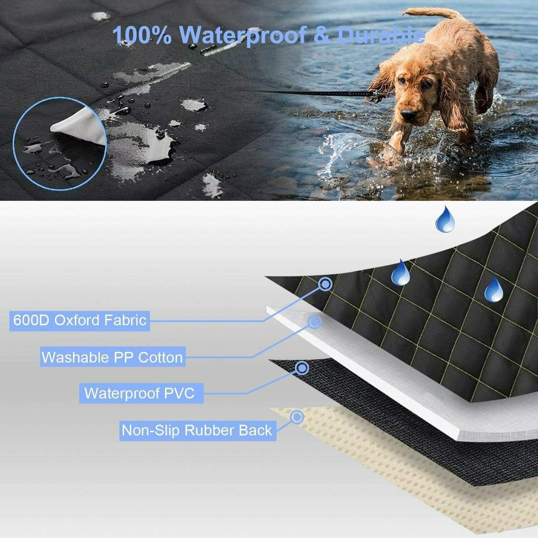 Riloer SUV Cargo Liner Wasserdichte Haustierfrachtabdeckung Hundesitzbezugmatte für SUVs mit Stossst