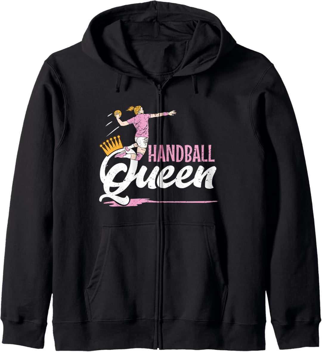 Handball Queen Handball Mädchen Frauen Spielerfrau Fan Kapuzenjacke