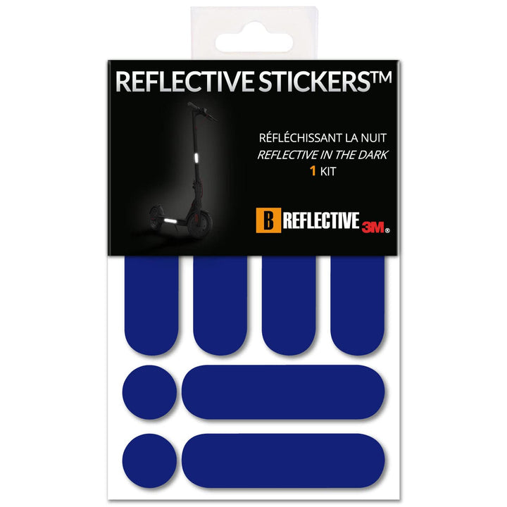 B REFLECTIVE - Set Aufkleber Reflektor streifen für 2 Elektroroller, Elektrofahrrad, - Selbstklebend