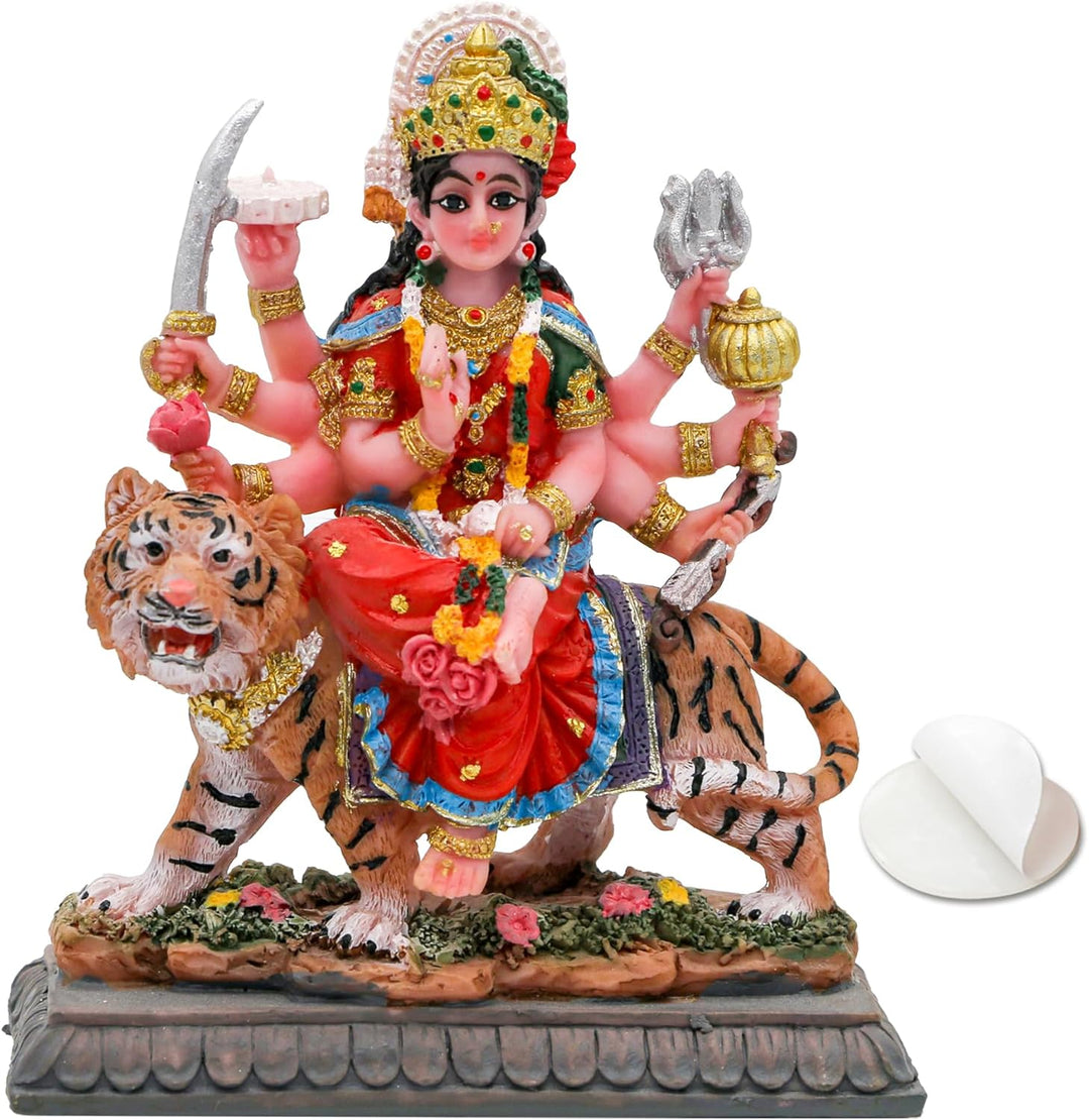 Kleine Maa Durga MATA Statue – 10,4 cm H Durga Skulptur Indien Gott Hindu-Göttin Murti Hindu Pooja A