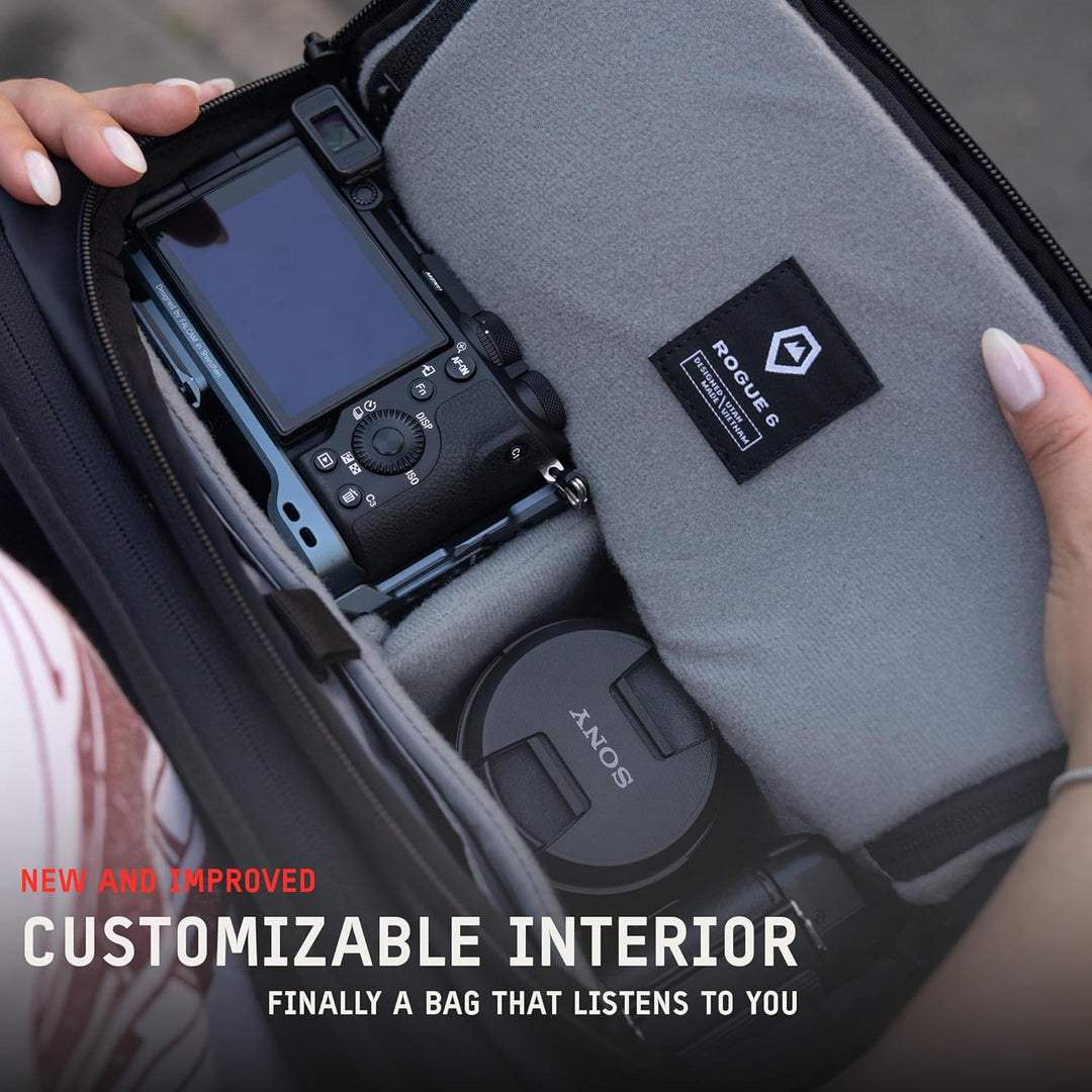 WANDRD ROGUE Sling V2: Wetterfeste Alltagstasche mit blitzschnellem Zugriff, anpassbarem Innenraum,