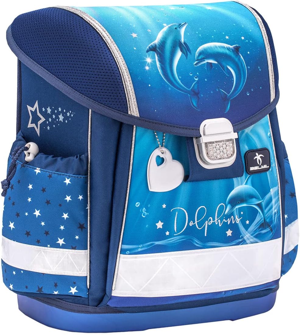 Belmil 403-13/AG/S Schulranzen Set 4 - teilig (Dolphins)