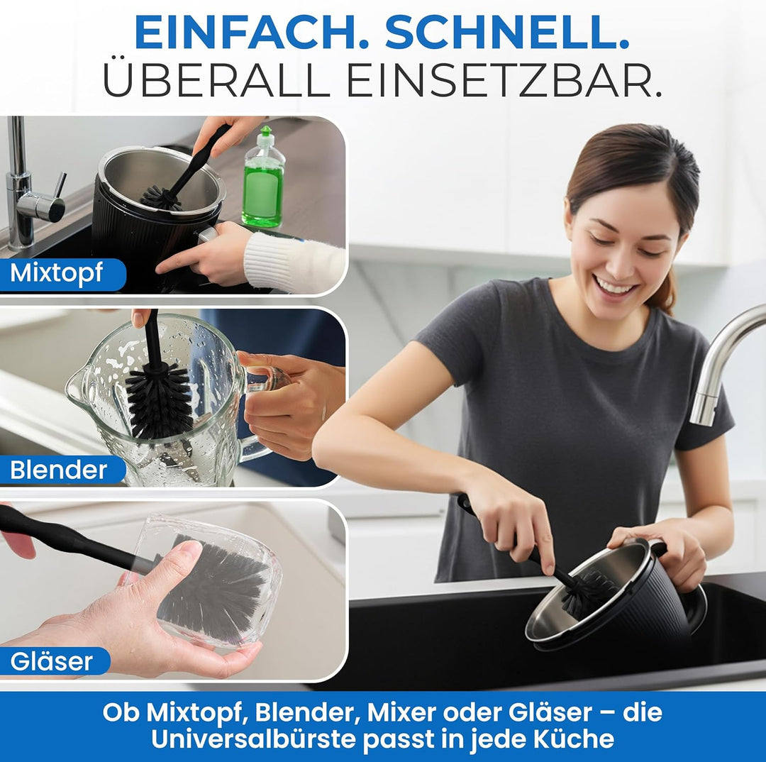 Universal Reinigungsbürste kompatibel für Thermomix TM7,TM6,TM5&Bosch Küchenmaschine, Note 1,2. Spül
