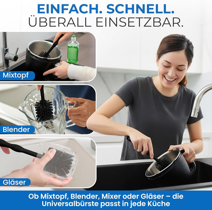 Universal Reinigungsbürste kompatibel für Thermomix TM7,TM6,TM5&Bosch Küchenmaschine, Note 1,2. Spül