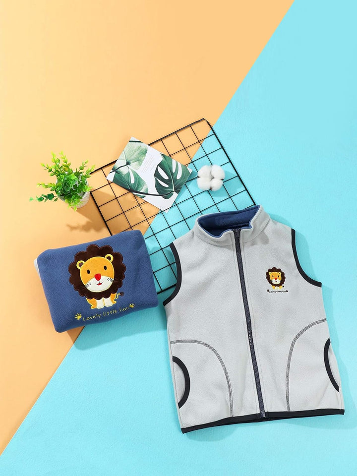 Baby Kleinkind Kinder Jungen Mädchen Polar Fleece Weste Stehkragen Reissverschluss Fleeceweste Kinde