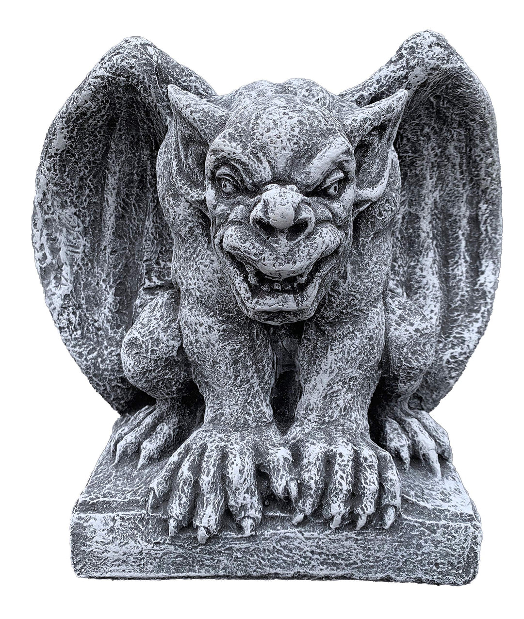 stoneandstyle Steinfigur hockender Gargoyle Torwächter frostfest wetterfest Steinguss