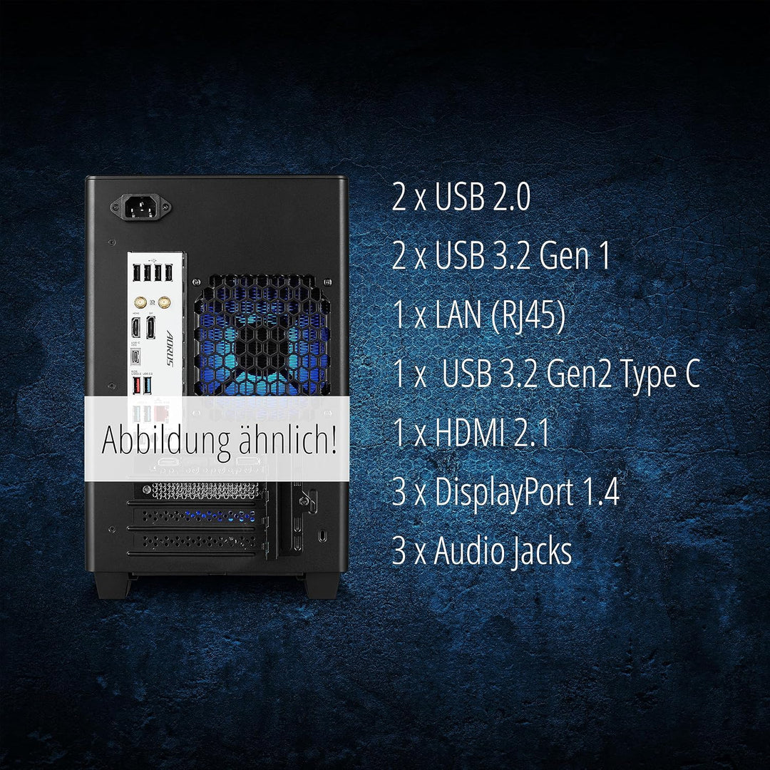 ERAZER Bandit P20 Gaming Desktop PC (Intel Core i7-14700F, 16GB DDR5 RAM, NVIDIA GeForce RTX 4070 SU