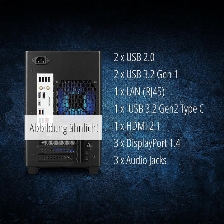 ERAZER Bandit P20 Gaming Desktop PC (Intel Core i7-14700F, 16GB DDR5 RAM, NVIDIA GeForce RTX 4070 SU