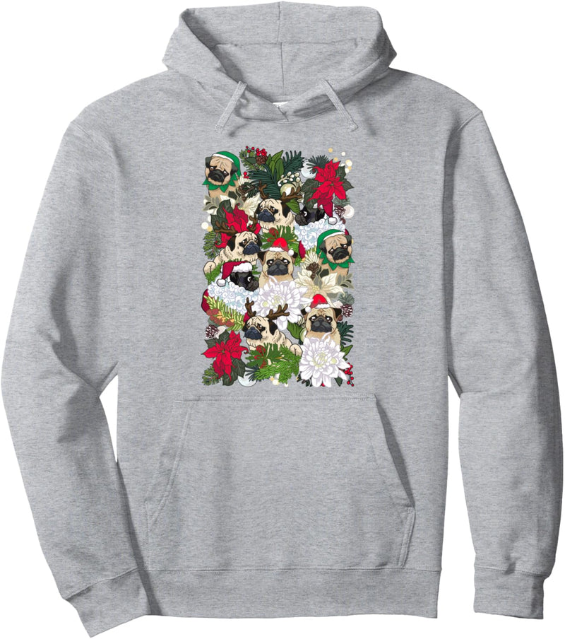 Because Christmas Pug Pullover Hoodie