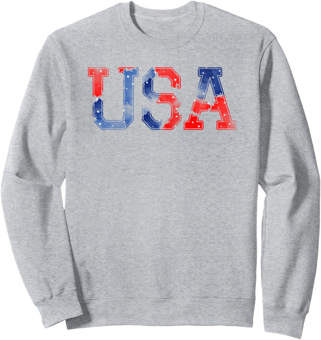 Trendy USA Watercolor Sweatshirt